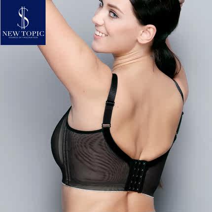 缩胸显胸小内衣大胸显小全罩杯文胸薄款聚拢胖mm无钢圈夏季-tmall.com天猫