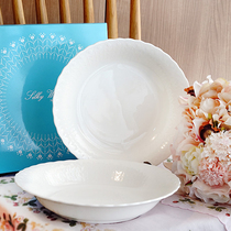 Spot Japan narumi narumi silky white bone china spaghetti plate Curry plate deep plate dinner plate