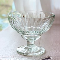 Spot French La Rochère transparent glass dessert cup High foot ice cream ice cream cup Retro classic