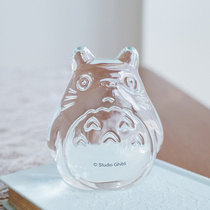 Spot noritake Miyazaki Totoro TOTORO Made in Japan Crystal glass paperweight Wenzhen ornaments