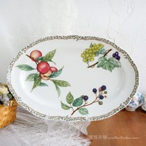  Spot Japan imported Noritake Noritake oval plate Orchard bone china large tray fish plate fruit plate 38cm