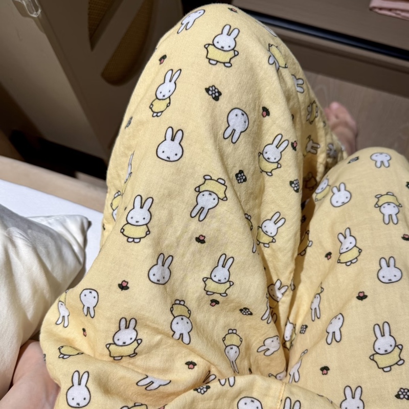 Class a All-Cotton Double-Layer Gauze 2026 Summer New Loose and Comfortable Pajama Pants with Pockets Home Long Pants Class a All-Cotton Double-Layer Gauze 2026 Summer New Loose and Comfortable Pajama Pants with Pockets Home Long Pants