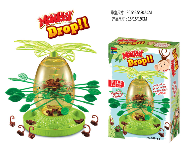 Dump monkey game lottery monkey tree falling down educational parent-child toy tabletop game