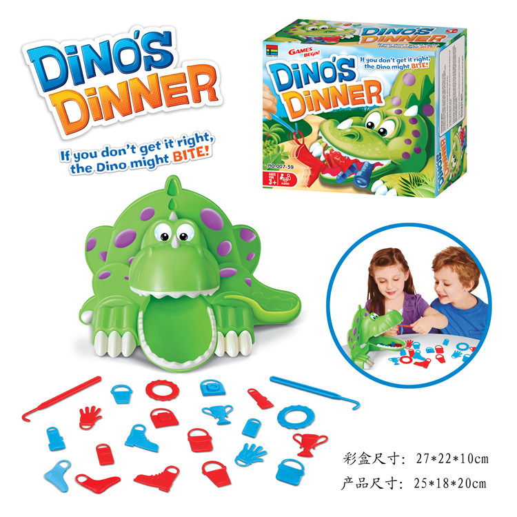 Children's board game dinos dinner hungry dinosaur dinner quick response educational interactive toys