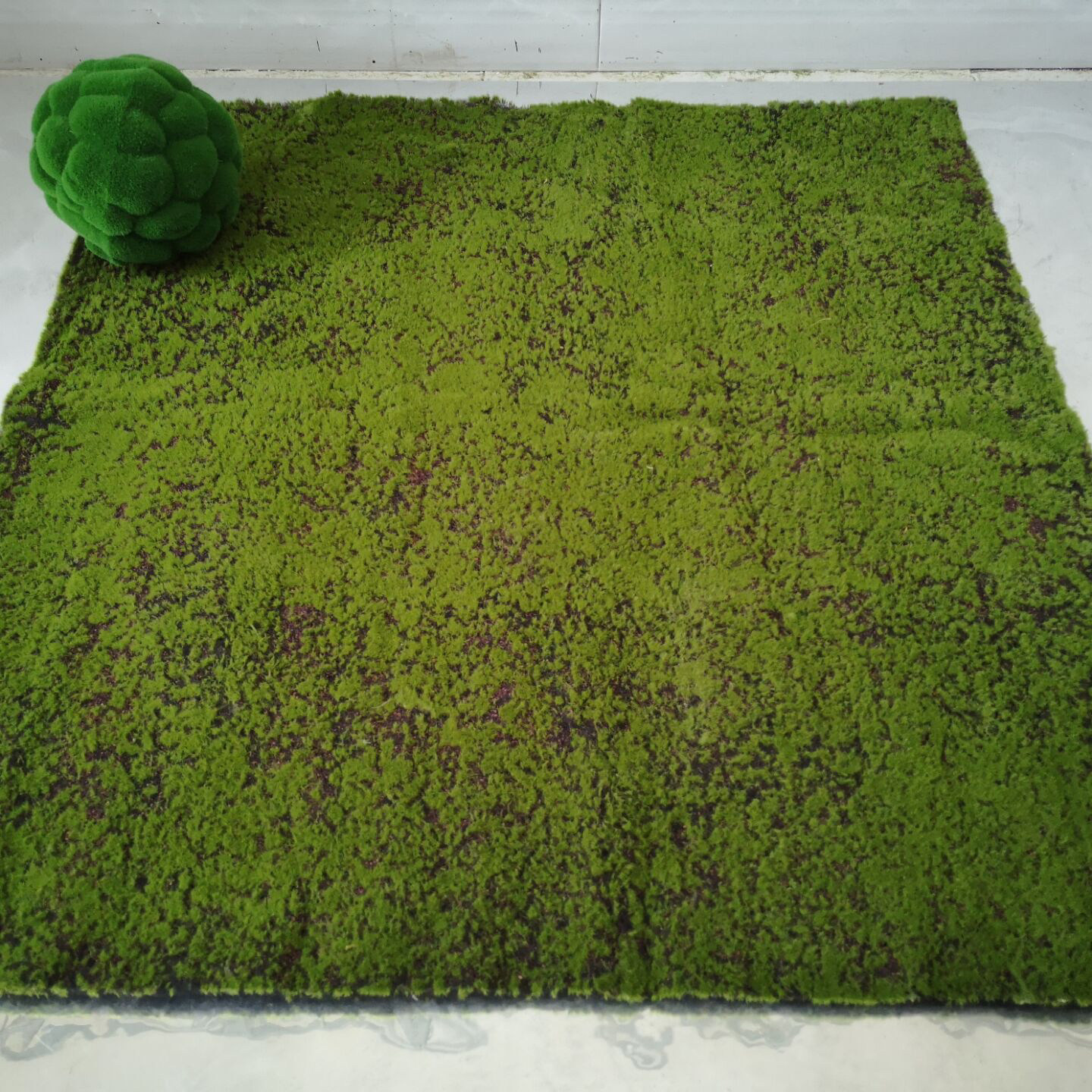 Simulation Green Plant Suede Lawn Fake Turf Background Wall Wedding Photography Field Decoration Sensuo Soft Loaded Green Moss Rug