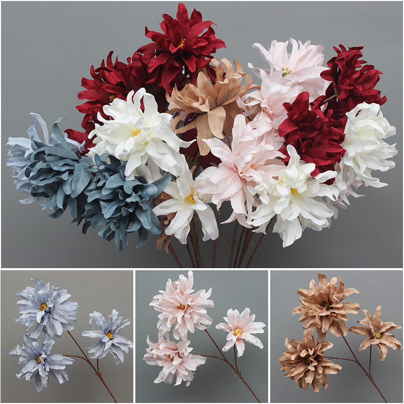 Wedding Celebration Floral Emulation Flowers Single Purple Orchid Wedding Platoon Plastic Silk Flowers Wedding Decoration Props Road Leading Flower Arrangement