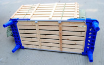 Kindergarten plastic wooden bed toddler bed nap bed lunch break bed childrens wooden bed disassembly and assembly superposition improved plastic bed