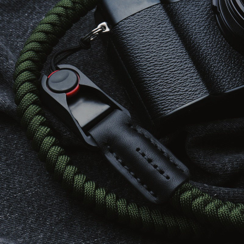 [Leather Case Style] Camera Strap Universal Quick-Release Buckle Braided Rope Style Retro Fuji Sony Gr3 Canon Neck Strap