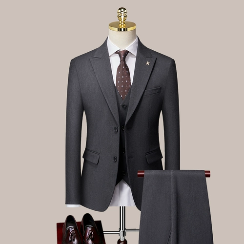 Мужской комплект, свадебное платье для отдыха, классический костюм в английском стиле, облегающий крой, в британском стиле