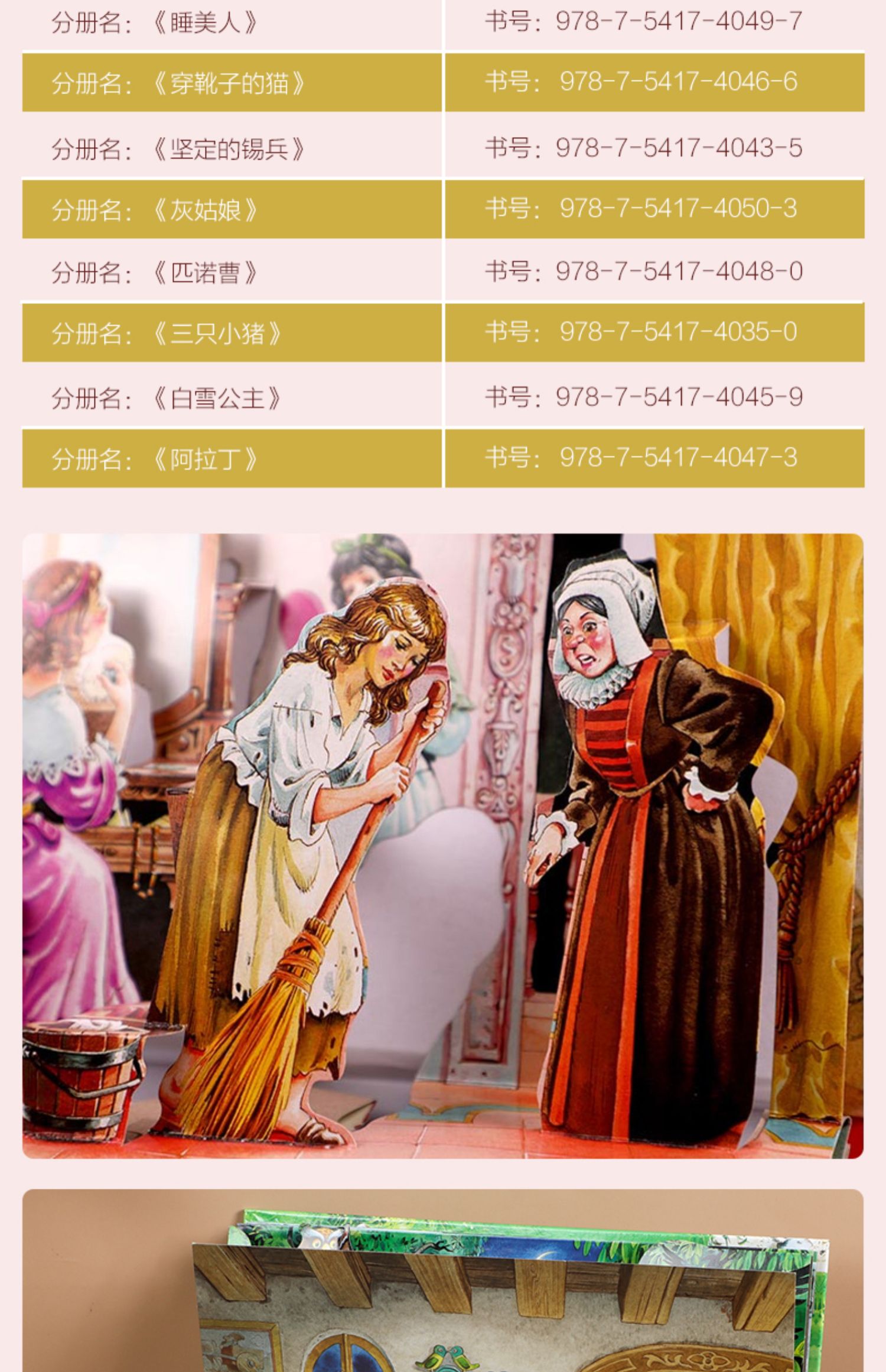 经典童话立体剧场书 乐乐趣立体书儿童3d立体书3-4-5-6-8岁立体绘本书籍婴幼儿绘本1岁宝宝书本儿童故事书公主早教新年礼物幼儿园