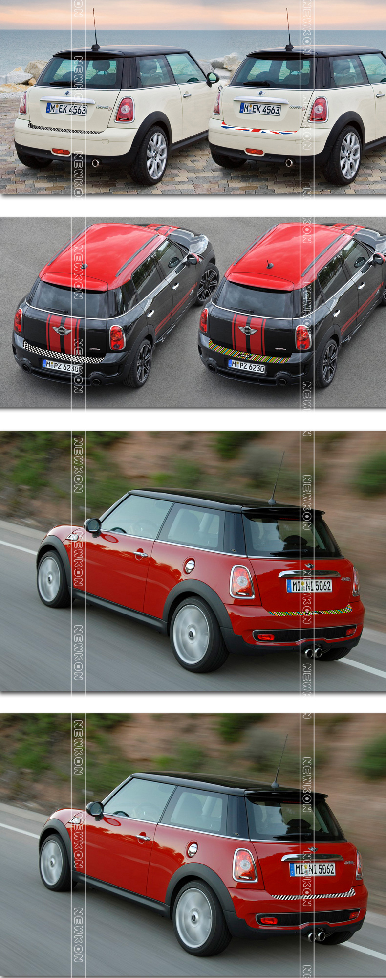 For Mini Cooper R60 Countryman Tail Door Scracth Sticker