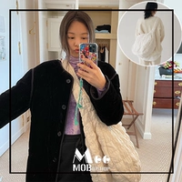 Джин Чии Чжао Луси Чжан Руонан, та же модель Корейский онлайн -бренд 21 Осень Раукоус Большой Сумка для мессенджера