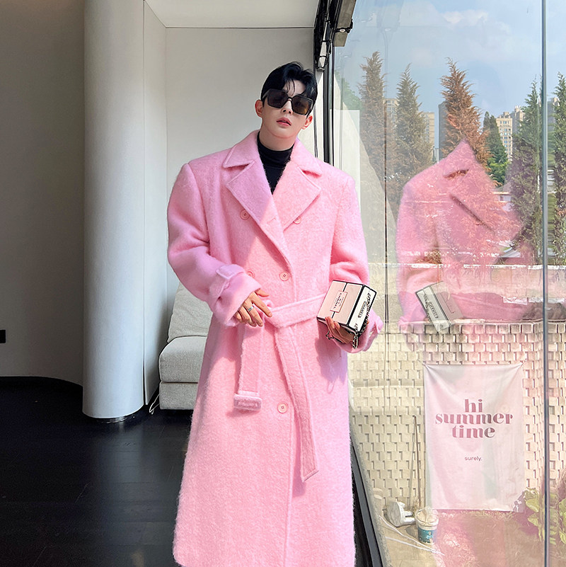 ジャケット・アウター British classical long coat pink O1CN01k46Y0U1d320p3qXgZ_!!