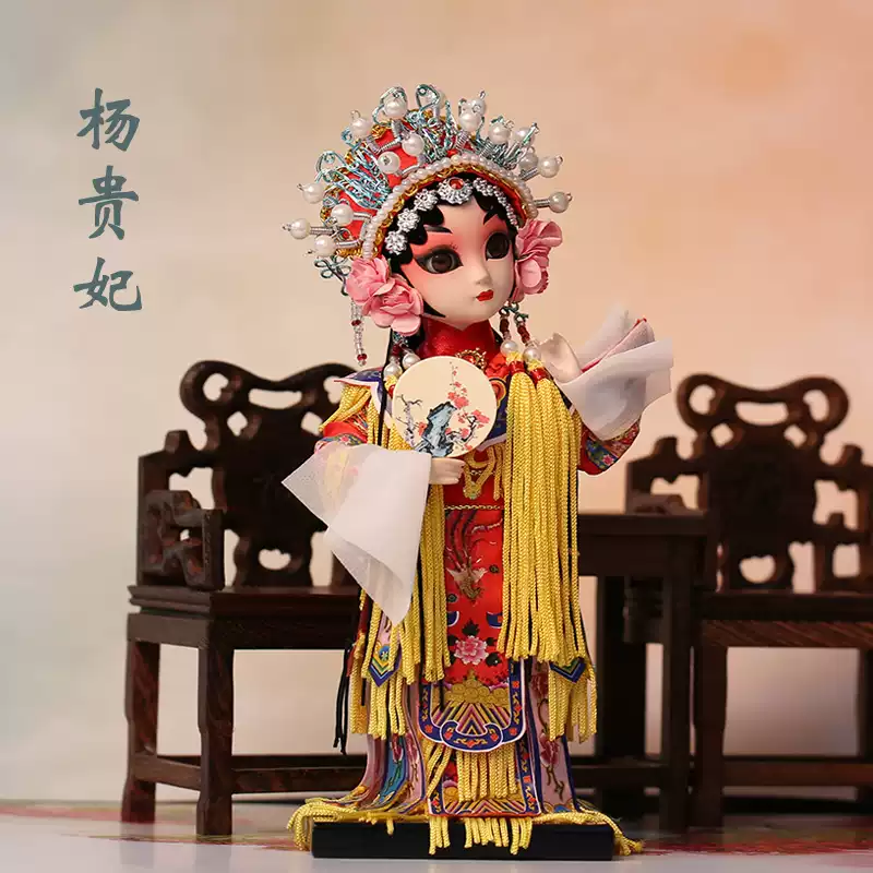 唐人坊唐娃娃国粹京剧绢人娃娃非遗国风摆件送礼佳品—