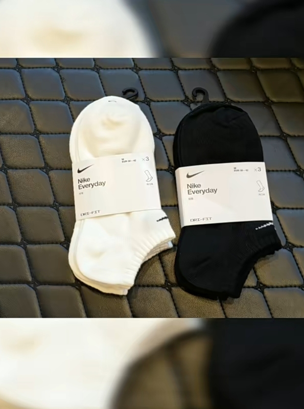 Nike Everyday Lightweight Short Breathable Sports Socks for Men and Women White Sx7678-100