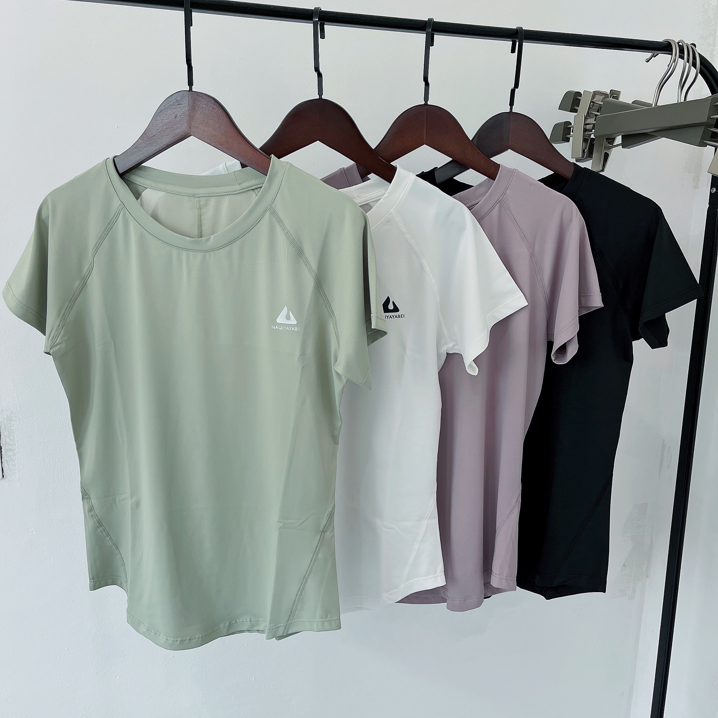 Professional breathable deodorant quick-drying T-shirt summer women outdoor running exercise fitness yoga round neck short-sleeved top thin section