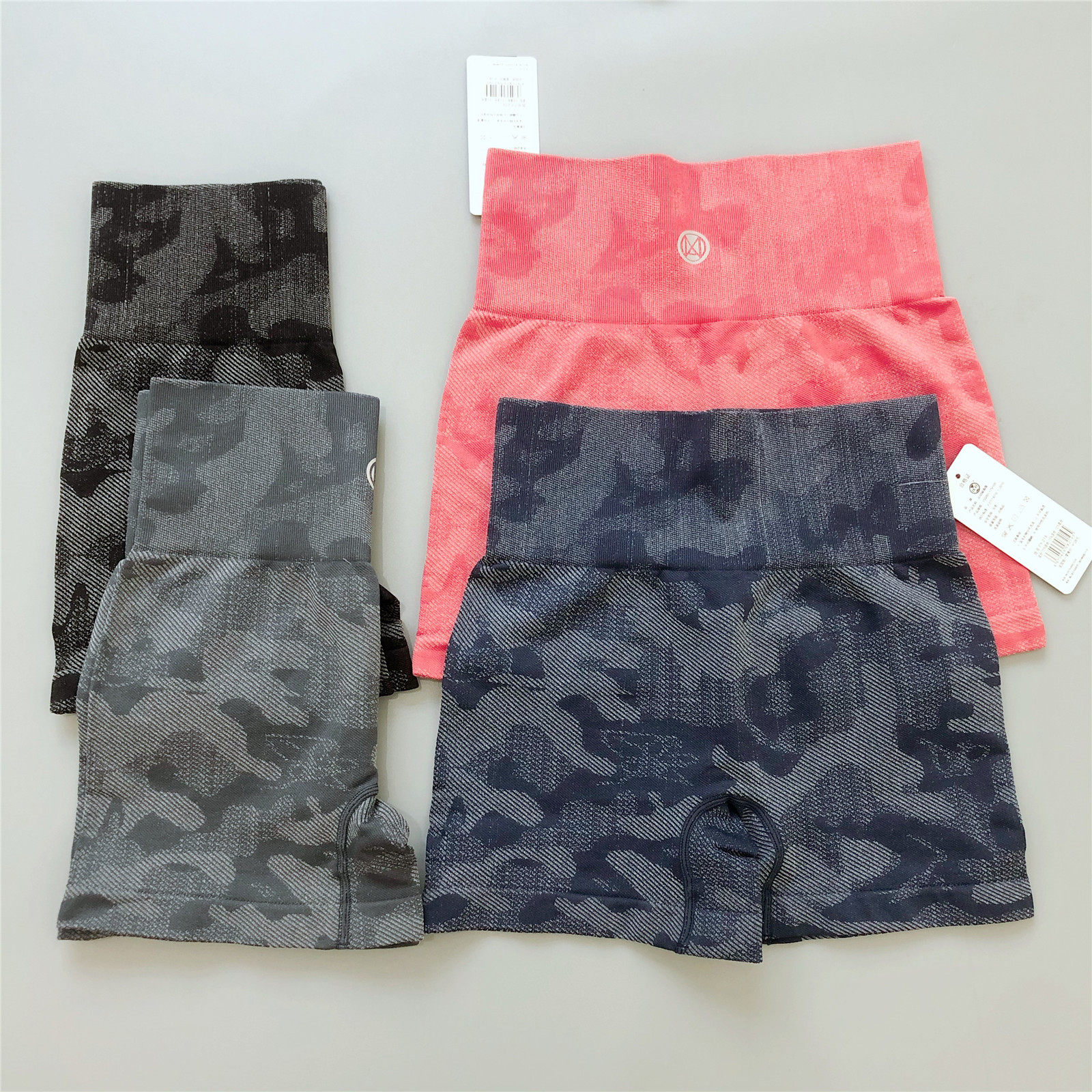 Sexy camouflage high waistline Belly Peach Hip Hot Pants Sports Shorts Spring Summer Body Fitness Yoga Beat bottom 30% pants