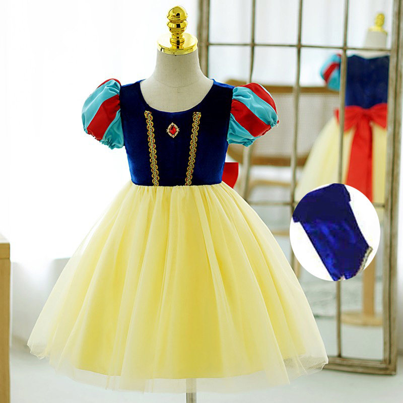 Snow white dress girl dress Aisha baby Aisha host birthday gift children's show costume clearance