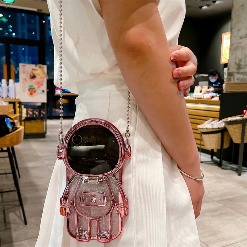 ins Dimensional Astronaut Cartoon Phone Case for Apple 17 Pro Max, 16 Spaceman, iPhone 15 New Model Stand, 12 Makeup Mirror, 11 Light Luxury, 14 High Aesthetic, 13 Electroplated Full Coverage for Women ins Dimensional Astronaut Cartoon Phone Case for Apple 17 Pro Max, 16 Spaceman, iPhone 15 New Model Stand, 12 Makeup Mirror, 11 Light Luxury, 14 High Aesthetic, 13 Electroplated Full Coverage for Women