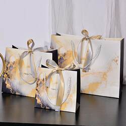 High-End Gift Bags, Handbags, Paper Bags, ins Birthday Packaging Bags, Ribbon Packaging Bags, Mother's Day Nurse Gift Bags