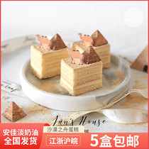 The Brief House Desert Boat Frozen Cake Banquet Conference Small Square Fu Lanncan Afternoon Tea Break Buffet Net Red Snacks Bag