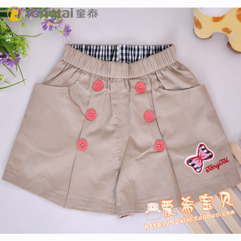 Tongtai's new summer cotton baby loose pants skirts girls' summer clothes British all-match shorts skirts hot pants