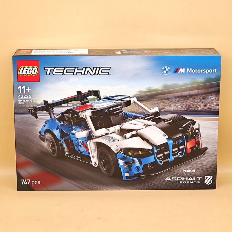 Lego 42226 Bmw M4 Gt3 Evo Racing Car Mechanical Set Series Sports Car Technology Building Block Toys