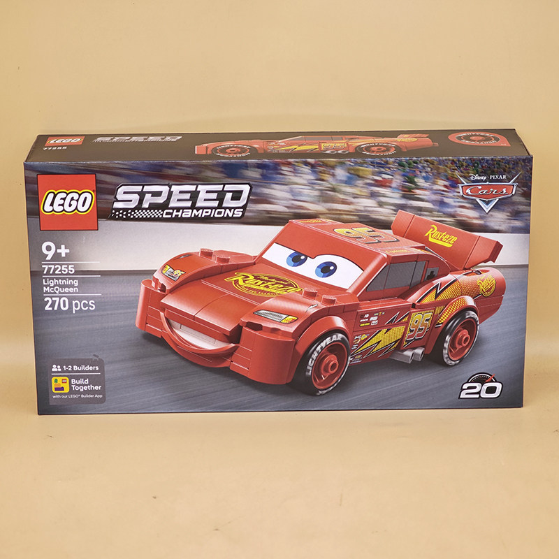 Lego 77255 Lightning Mcqueen Racing Car Series Building Blocks Toy for Boys and Girls