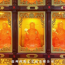 Temple ten thousand Buddha wall aluminum alloy one thousand Buddha niches Niche Wealth God Glazed Buddha Statues are dedicated to the Buddha Hall Custom