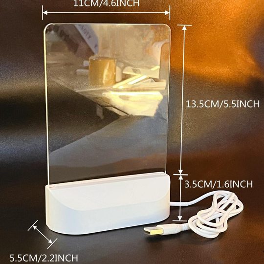 大号diy儿童画画板学生易擦亚克力发光无尘手写益智玩具黑板套装