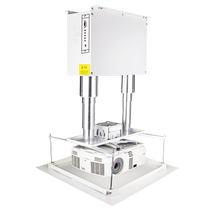 Zhishengyuan ZSN double pole bamboo projector lifting frame remote control telescopic inner threading hidden electric remote control telescopic hanger window advertising engineering projector electric hanger ceiling bracket