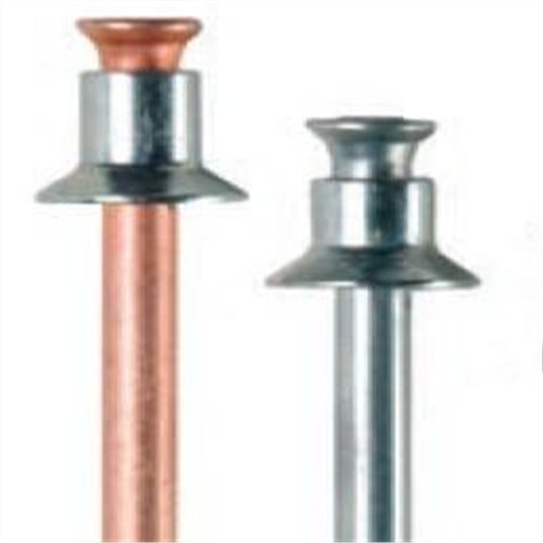 *Retail* Blue and white zinc-plated fully evacuated full iron pull rivets double countersunk head pull through rivets double-sided flat head rivets