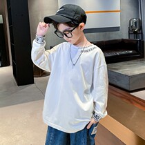 Boys sweatshirt 2022 Spring and autumn new foreign air CUHK Tong Han version of pure cotton beating undershirt Childrens autumn clothes hip hop craze
