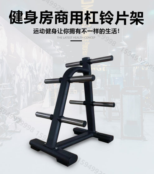 Commercial Gym Barbell Plate Rack Storage Rack Large Hole Small Hole Bell Plate Placement Rack Personal Training Fitness Equipment