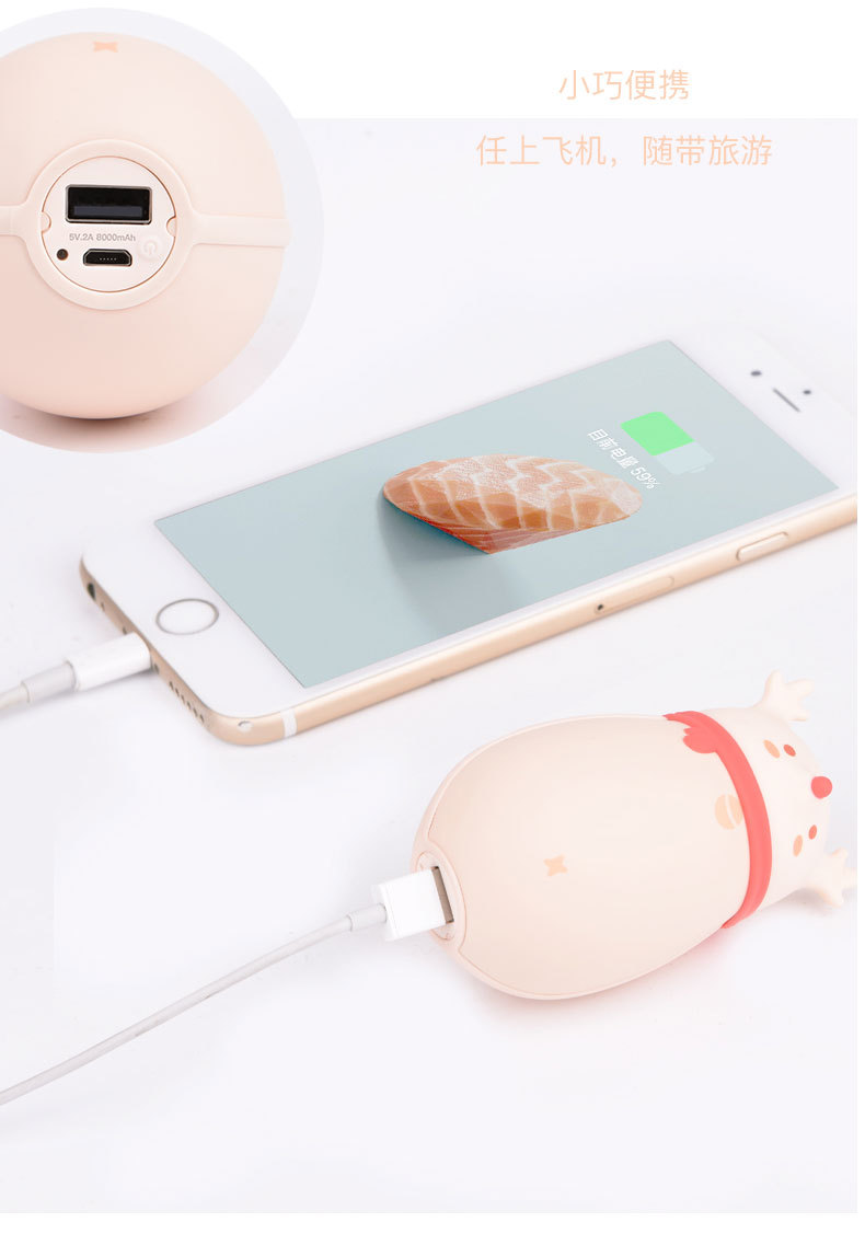 Đuôi sản phẩm tốt | giữ ấm tay nhỏ dễ thương Cô gái dễ thương trái tim sáng tạo động vật di động USB sạc kho báu điện - Ngân hàng điện thoại di động pin dự phòng samsung
