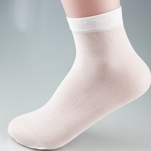 500 Pairs of Thin, Single-Use, Solid Color Disposable Socks for Foot Baths in Amusement Parks, Plain White, Undyed, Lazy Socks