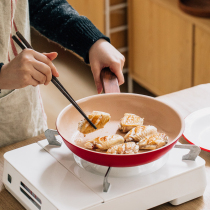Tree red fire non-stick pan small frying pan household frying pan non-stick ceramic coating pan