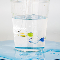 Tree can small fish straws creative non-disposable environmentally friendly and heat-resistant high borosilicate glass for milk drinks straight straws