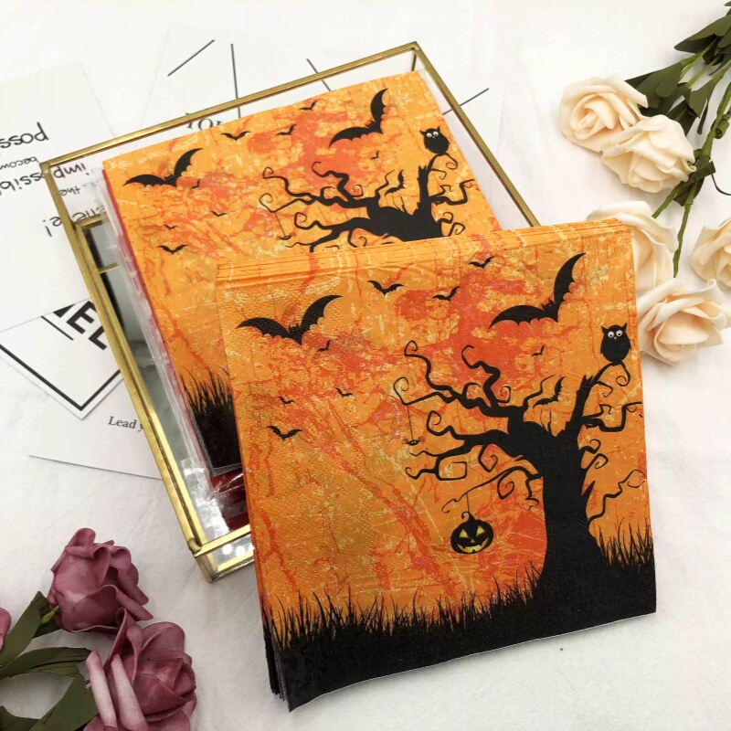 Printed Paper Towels Halloween Colorfulful Printed Napkins Holiday Party Table Decoration Placemats Cloth Wood Pulp Paper Printed Paper Towels Halloween Colorfulful Printed Napkins Holiday Party Table Decoration Placemats Cloth Wood Pulp Paper