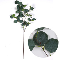 Single simulation Eucalyptus leaf money leaf Fake leaf green plant Wedding dress-up supplies Home photography props Flower arrangement