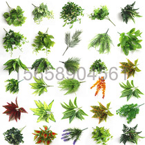 New simulation green plant potted fake flower Plastic flower floor decoration plant fake grass partition flower box fence Flower arrangement accessories