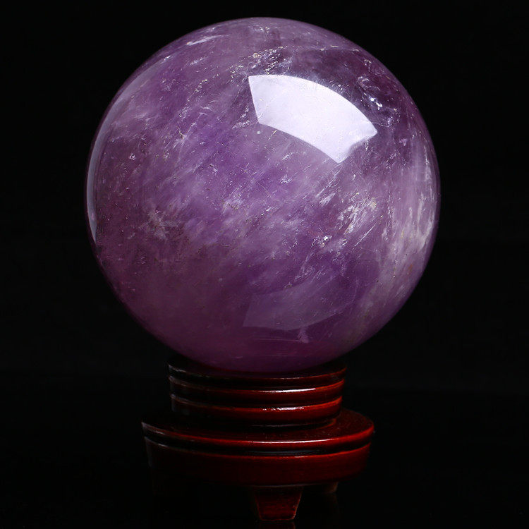 Natural purple crystal ball Feng shui furniture natural Uruguay crystal ball dismagnetic seven stars