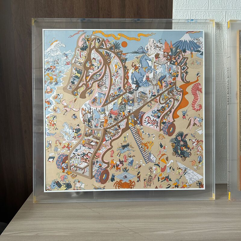 Acrylic Scarf Frame, Double-Sided Transparent Display Frame for Scarves, 90 DIY Non-Destructive Decorative Photo Frame Acrylic Scarf Frame, Double-Sided Transparent Display Frame for Scarves, 90 DIY Non-Destructive Decorative Photo Frame