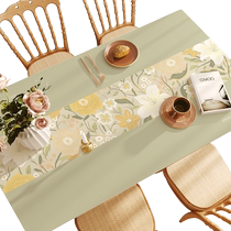 Nordic Leather Table Mat Advanced Feel Table Cloth Free oil-proof and imperméable anti-chaleur and high temperature résistant table mat table de thé mat de table