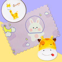 Foldable storage primary school student placemat childrens special table mat lunch cloth first grade eating cartoon place mat