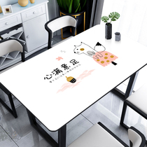 (Q Rounds Silicone Table Mat) Nordic Cute Tablectable Cloth waterproof and anti-washable anti-burn and burn-proof Tea Mat Home Pvc