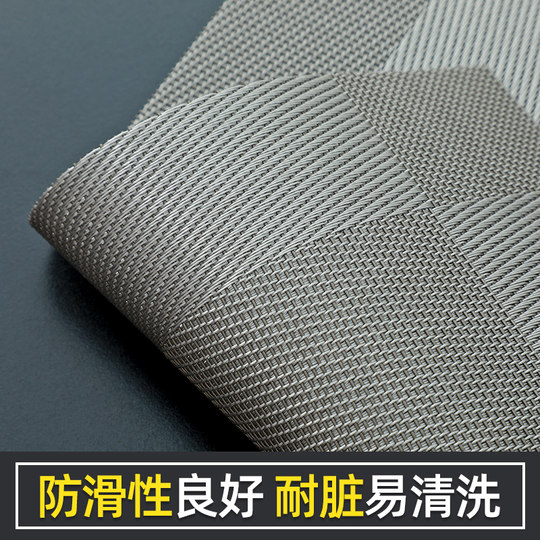 Modern simple PVC insulation mat dining table mat Western food mat anti-scalding insulated bowl mat waterproof tablecloth plate mat