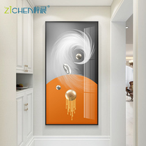 Light and luxurious entrance to the house Decorative Painting Veranda Wall Painting Upright version of modern minimalist Nordic Living room Atmosphere hanging painting