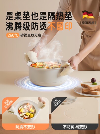 2025 new dining table mat, desktop protective mat, anti-scalding, no-wash, oil-proof, waterproof, high-end