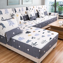 Sofa Cushion Cover All Season Universal Non-slip Cloth Art Pure Cotton Living Room Full Cotton Sofa Cushion Son Cover Towels Thickened Geb